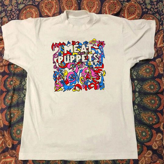 Discover Meat Puppets Shirt tshirt 1987 Mirage Concert Tshirt