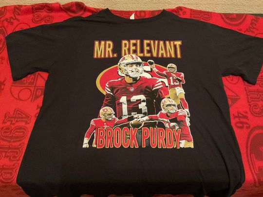 Discover Brock Purdy #13 Mr. Relevant Play Off Football T-Shirt