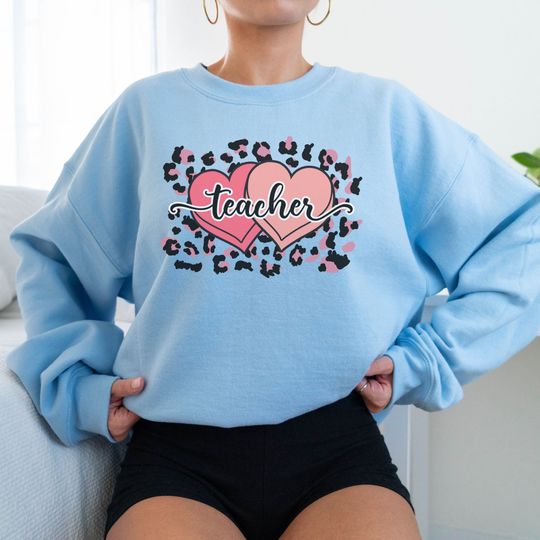 Discover Teacher Valentine Sweatshirt, Heart Shirt Teacher, Gift For Teacher Sweatshirt