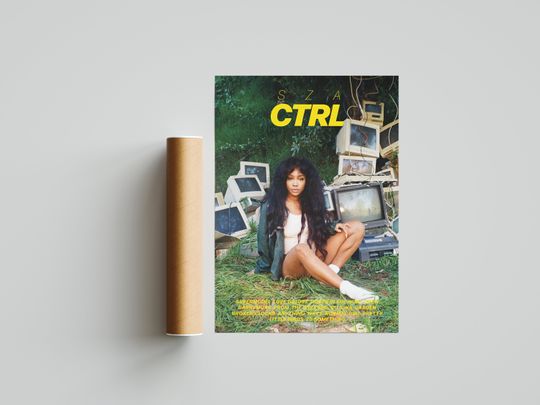 Discover SZA 'Ctrl' Album Poster | Custom Album Tracklist Poster