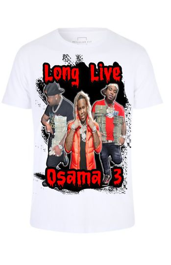 Discover Long Live Osama 3, Mo3 Rapper T-shirt