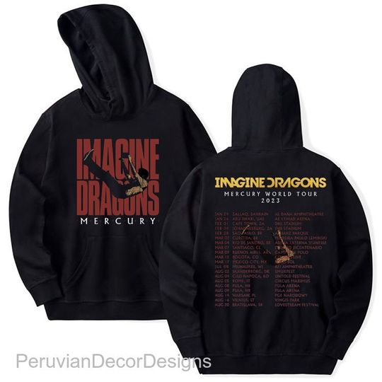 Discover 2023 Imagine Dragon Mercury World Tour Hoodie, Imagine Dragon T-Shirt, Mercury Tour 2023 Shirt