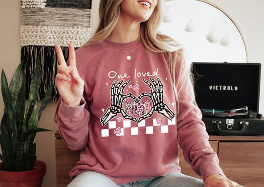 Discover One Loved Mama Valentines Sweatshirt