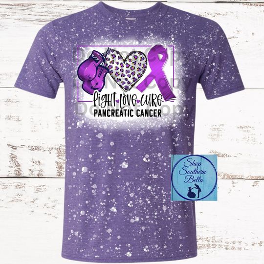 Discover Pancreatic Cancer Awareness Unisex Bleached Shirt