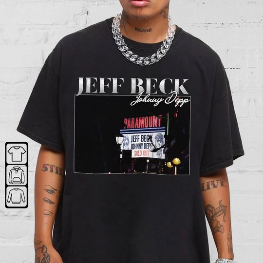 Discover Jeff Beck And Johnny Depp 2022 Tour Shirt  Vintage 90s Graphic North American Tour Shirt