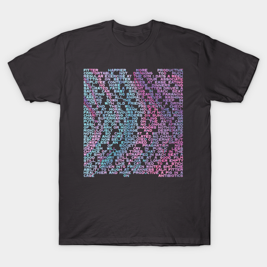 Discover FITTER HAPPIER - Radiohead - T-Shirt