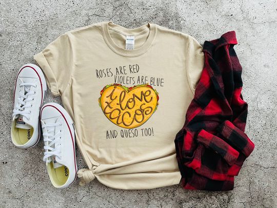 Discover Love Tacos Funny Valentine Shirt