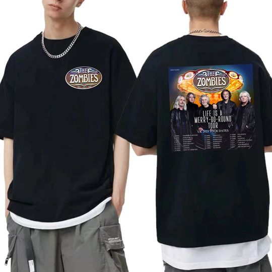 Discover The Zombies 2023 Uk Tour Shirt, The Zombies Band Shirt