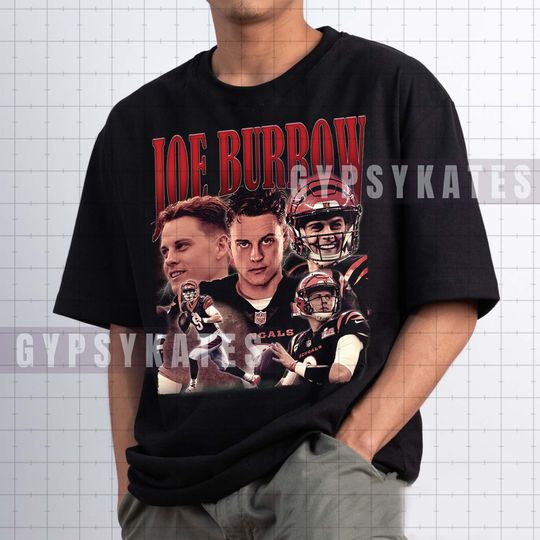 Discover Joe Burrow Vintage 90s T-Shirt - Cincinnati Football Style