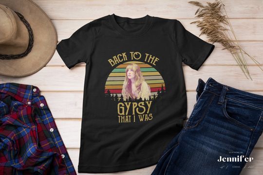Discover Back To The Gypsy That I Was Stevie Nicks Vintage T-Shirt
