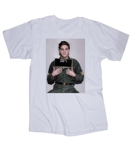 Discover Elvis Presley Mugshot T-shirt, Music Gifts T-Shirt