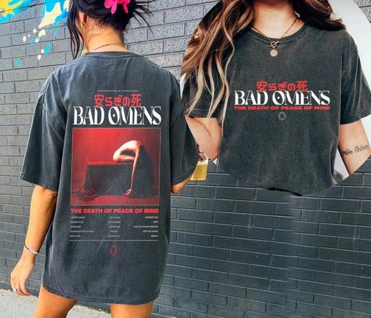 Discover Bad Omens Band Track List 2023 Shirt, A Tour Of The Concrete Jungle Tour 2023 Shirt