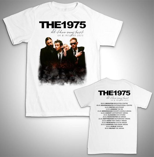 Discover THE 1975 - unisex T shirt Tour 2023 Double Sided Shirt