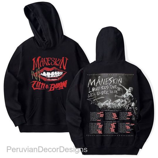 Discover Maneskin Shirt, Italian Music Band Hoodie, Rock n Roll Sweatshirt, The Loud Kids 2023 Tour Shirt