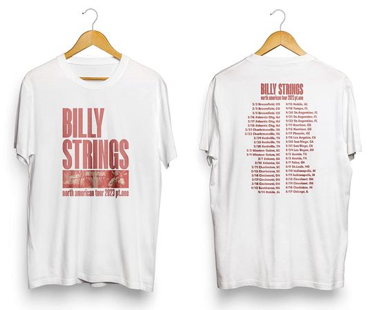Discover Billy Strings Shirt, North American tour 2023 Shirts