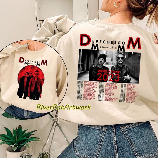 Discover Depeche Mode Tour 2023 Shirt, Memento Mori World Tour T-Shirt