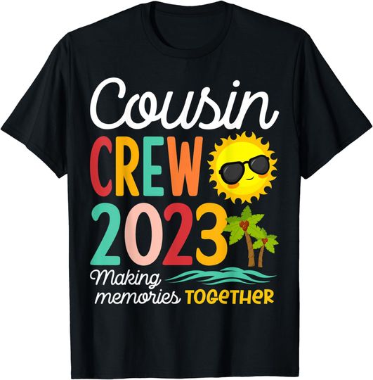 Discover Cousin Crew 2023 Summer Vacation Beach Family Trip Matching T-Shirt