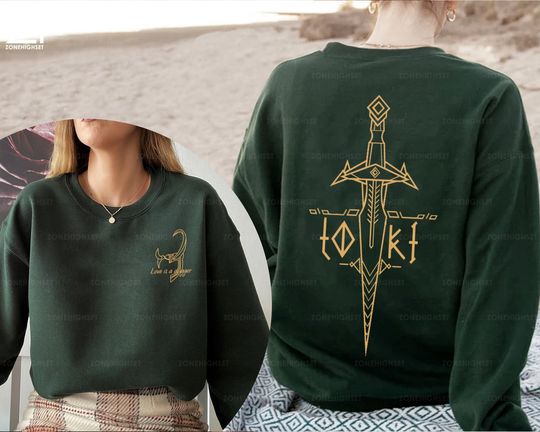 Discover Love Is A Dagger Sweatshirt, Loki Helmet, Loki Sweater