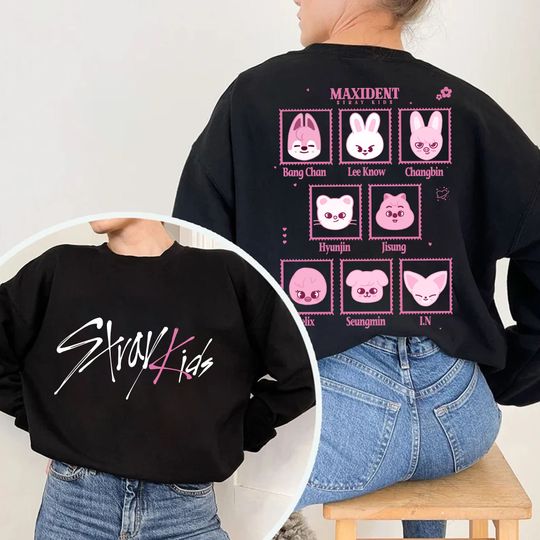 Discover Stray Kids Members Sweatshirt. Stray Kids Maxident Sweatshirt. Stray Kids Chibi Shirt. Stray Kids Maxident Shirt