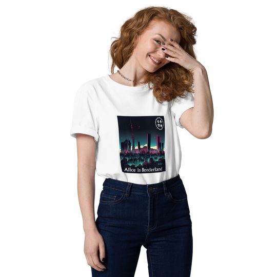 Discover Alice in Borderland T-Shirt | Tokyo Skyline T-Shirt | Yuri Tsunematsu shirt