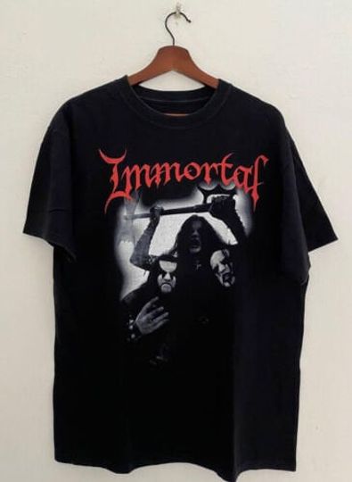 Discover Immortal T Shirt, Vintage Immortal Band Tour T-shirt