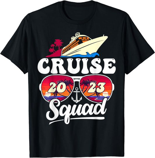 Discover Cruise Squad 2023 Family Vacation Matching Family Group T-Shirt