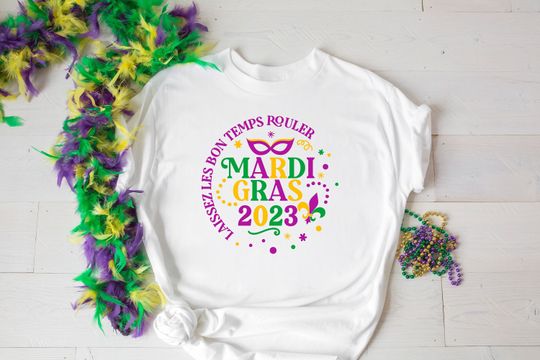 Discover Mardi Gras 2023 Shirt, Fleur De Lis, Carnival Season, Mardi Gras New Orleans Shirt