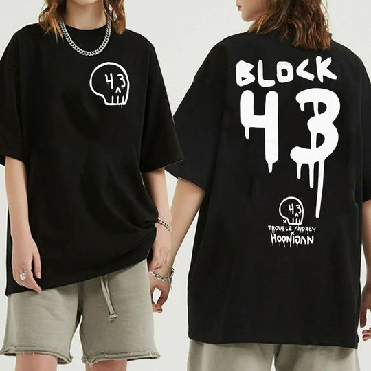 Discover Hoonigan Ken Block Double-Sided T-Shirt, Block 43 Design