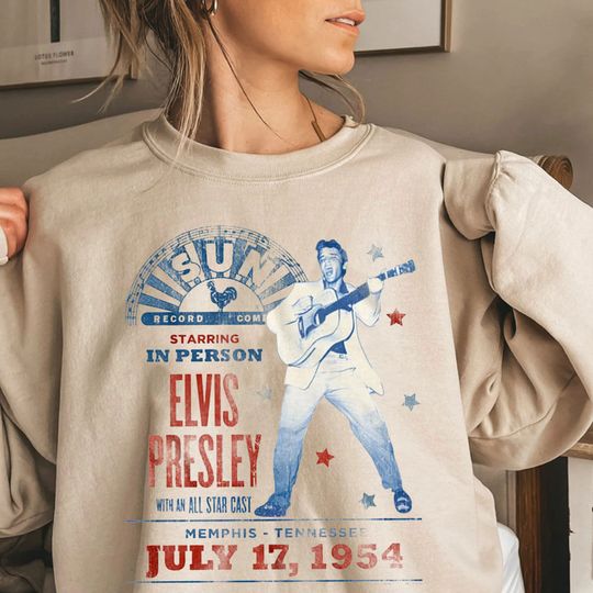Discover Elvis Presley Starring in Person Men's sweatshirt