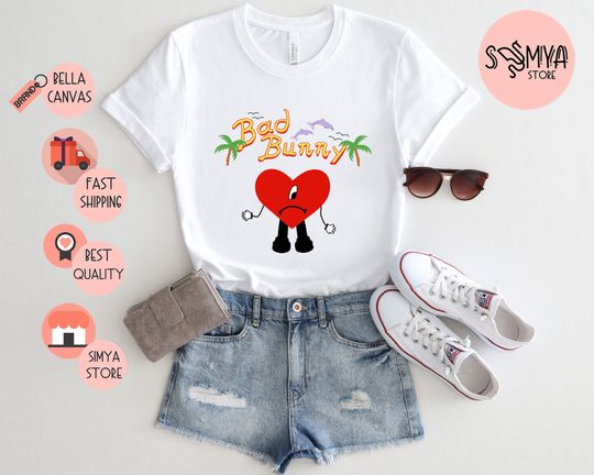 Discover Bad Bunny Rapper Tee