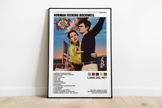 Discover Lana Del Rey Posters , Norman Fuckng Rockwell Poster , Album Cover Poster