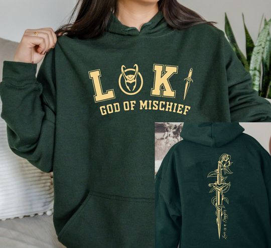 Discover Print 2 Sides Loki Laufeyson Sweatshirt, Love Is A Dagger Sweatshirt