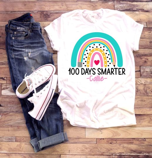 Discover Girls 100th day of school shirt | 100 days | T-Shirt