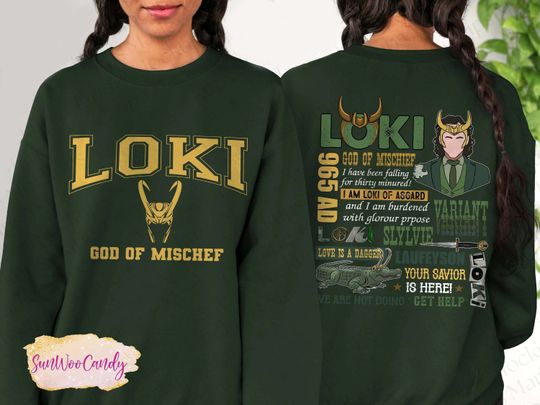 Discover Loki Laufeyson Sweatshirt, God of Mischief Sweatshirt