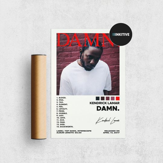 Discover Kendrick Lamar Damn Album Poster