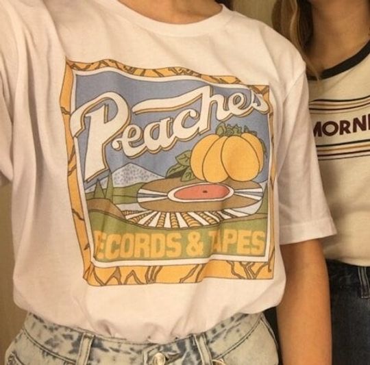Discover Peaches Records Shirt - 70s Vintage Music Tee