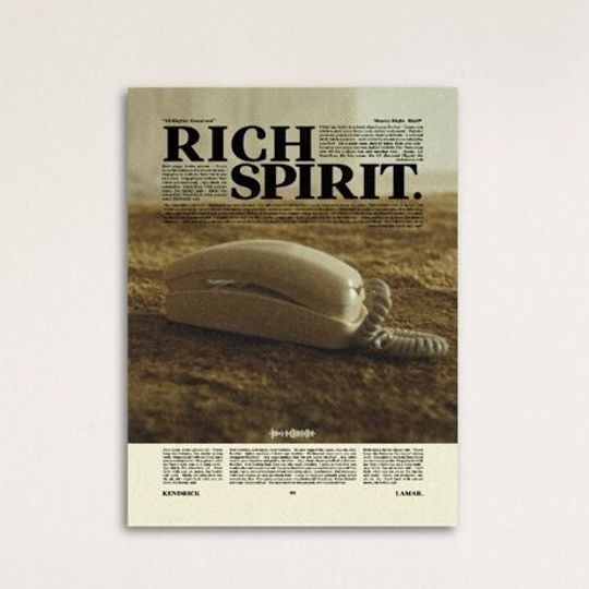 Discover Rich spirit - Kendrick Lamar Poster - Alternative