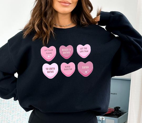 Discover Nurse Injector Valentines Botox and Filler  Nurse Injector Valentine  Sweatshirt