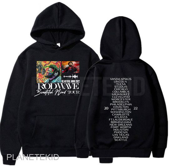 Discover Rod Wave Beautiful Mind 2022 Tour Shirt Sweatshirt Hoodie, Rod Wave Shirt