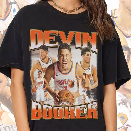 Discover Devin Booker Basketball Vintage Graphic Tshirt