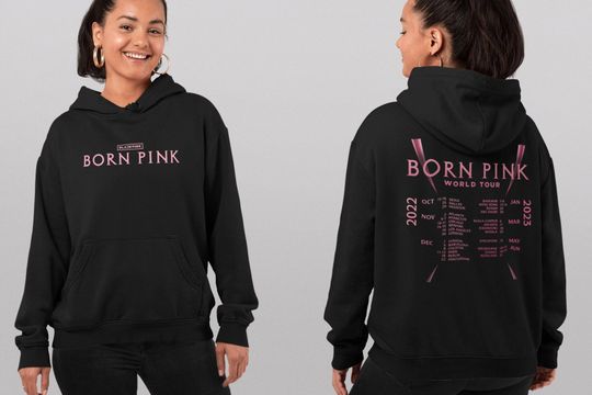 Discover Black Pink Born Pink World Tour 2022 Sweatshirt, Blackpink Born Pink Shirt, Born Pink North American List Tour Tshirt