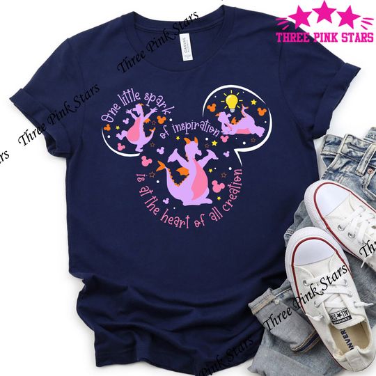 Discover Figment Shirt, One Little Spark T-shirt, Purple Dragon Shirt