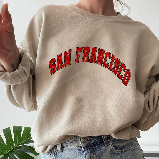 Discover San Francisco Football Vintage Style Sweatshirt, Unisex Sweatshirt