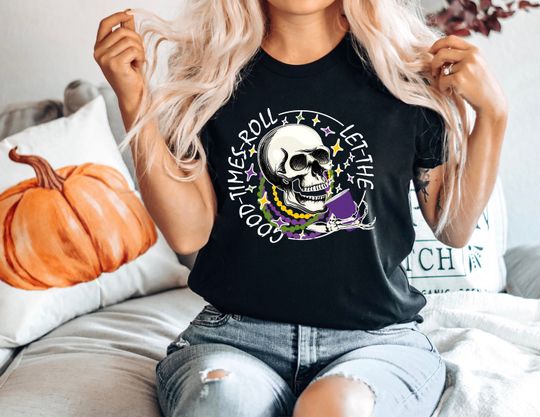 Discover Mardi Gras Skull and Skeleton Shirt