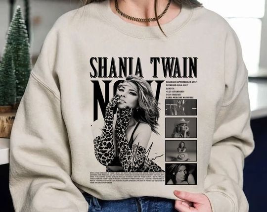 Discover Vintage Shania Twain Sweatshirt - Queen Of Me Tour 2023