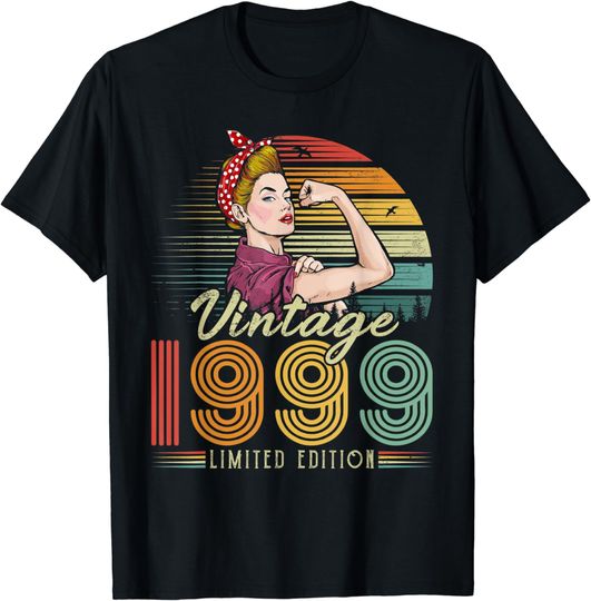 Discover Vintage 1999 Limited Edition 1999 23rd Birthday 23 Years Old T-Shirt