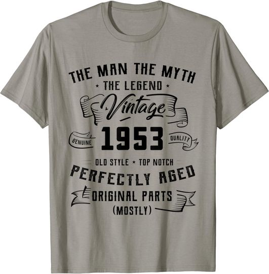 Discover Mens Man Myth Legend 1953 70th Birthday Gift For 70 Years Old T-Shirt