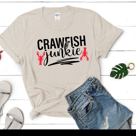 Discover Crawfish Junkie T-Shirt