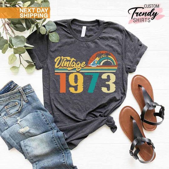 Discover 50th Birthday T-Shirt, Vintage 1973 Shirt, Gift for 50th