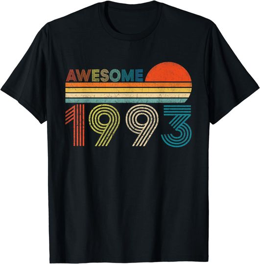 Discover Awesome 1993 30 Years Old 30th Birthday T-Shirt